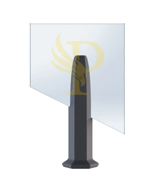Hex Alu Spigot 11 — stainless steel glass spigot by Prince Railing