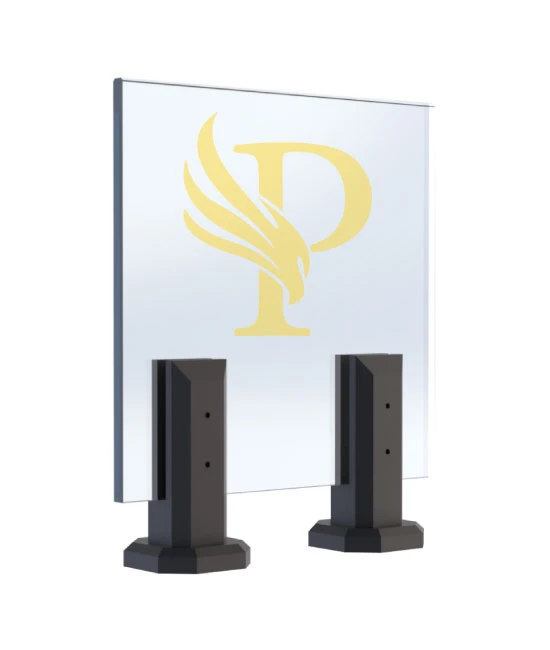 Square Spigot Alu 6 — stainless steel glass spigot by Prince Railing