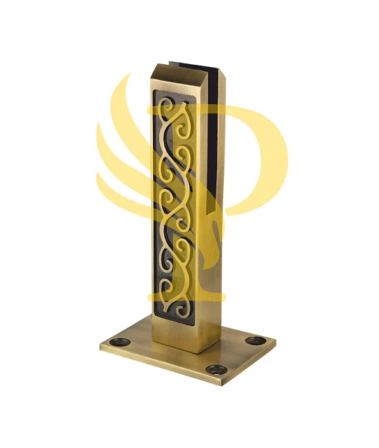 Rajwadi Antique Spigot For Staircase — stainless steel glass spigot by Prince Railing