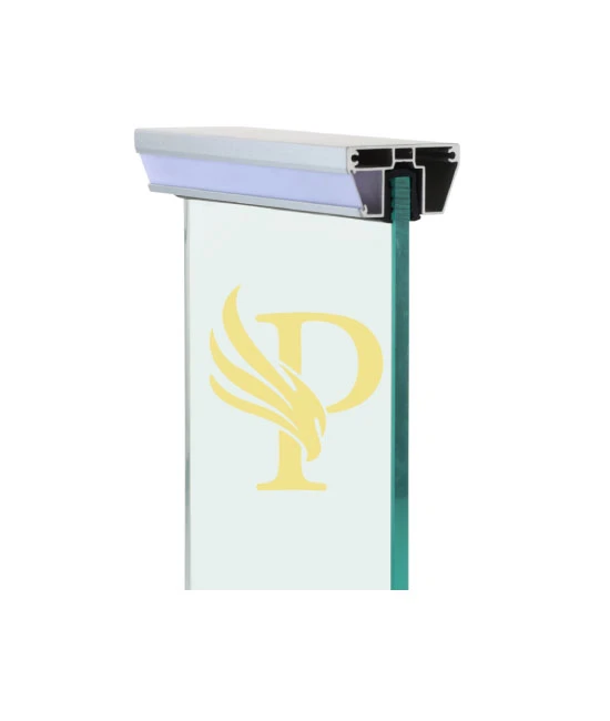 D Shape Led Handrail — stainless steel top handrail profile by Prince Railing