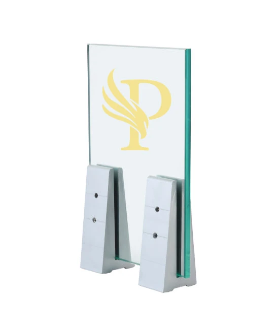 V Bracket 6 Inch — stainless steel glass clamp bracket by Prince Railing